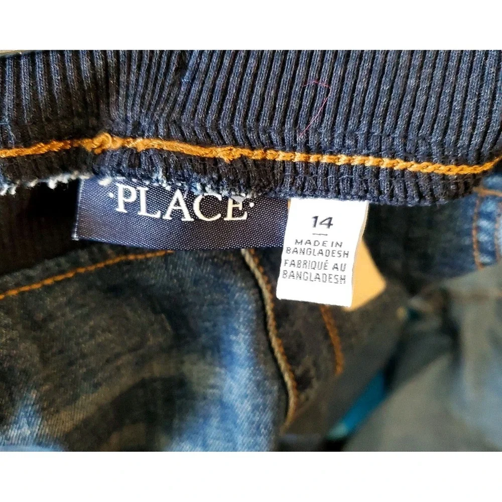 The Children's Place - Boys‎ Blue Jean Shorts - Drawstring Waist - Size 14